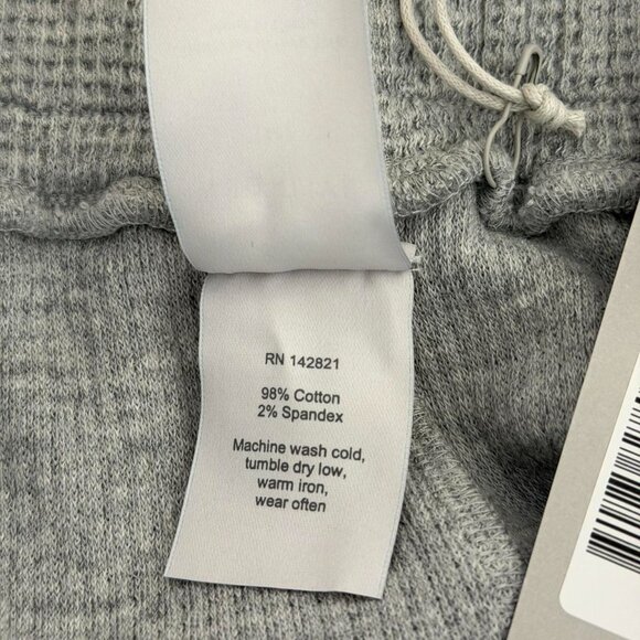 Negative Underwear Waffle Knit Track Pant in Heather Grey, Size Medium - Picture 10 of 11